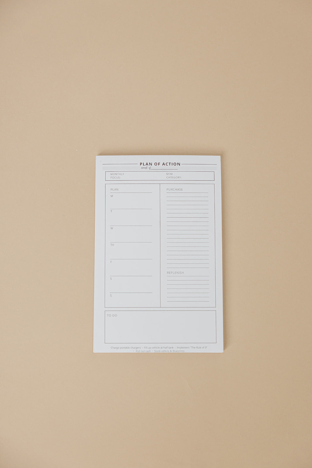 BP Basics Planner